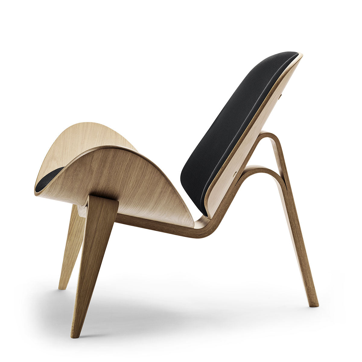 CH07 Shell Chair | Leather Thor 301 Black