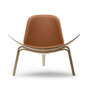 CH07 Shell Chair | Leather Thor 307 Cognac