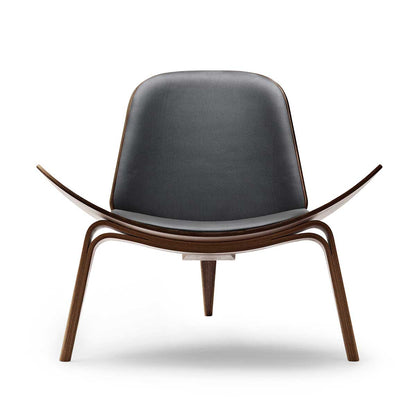 CH07 Shell Chair | Leather Thor 301 Black