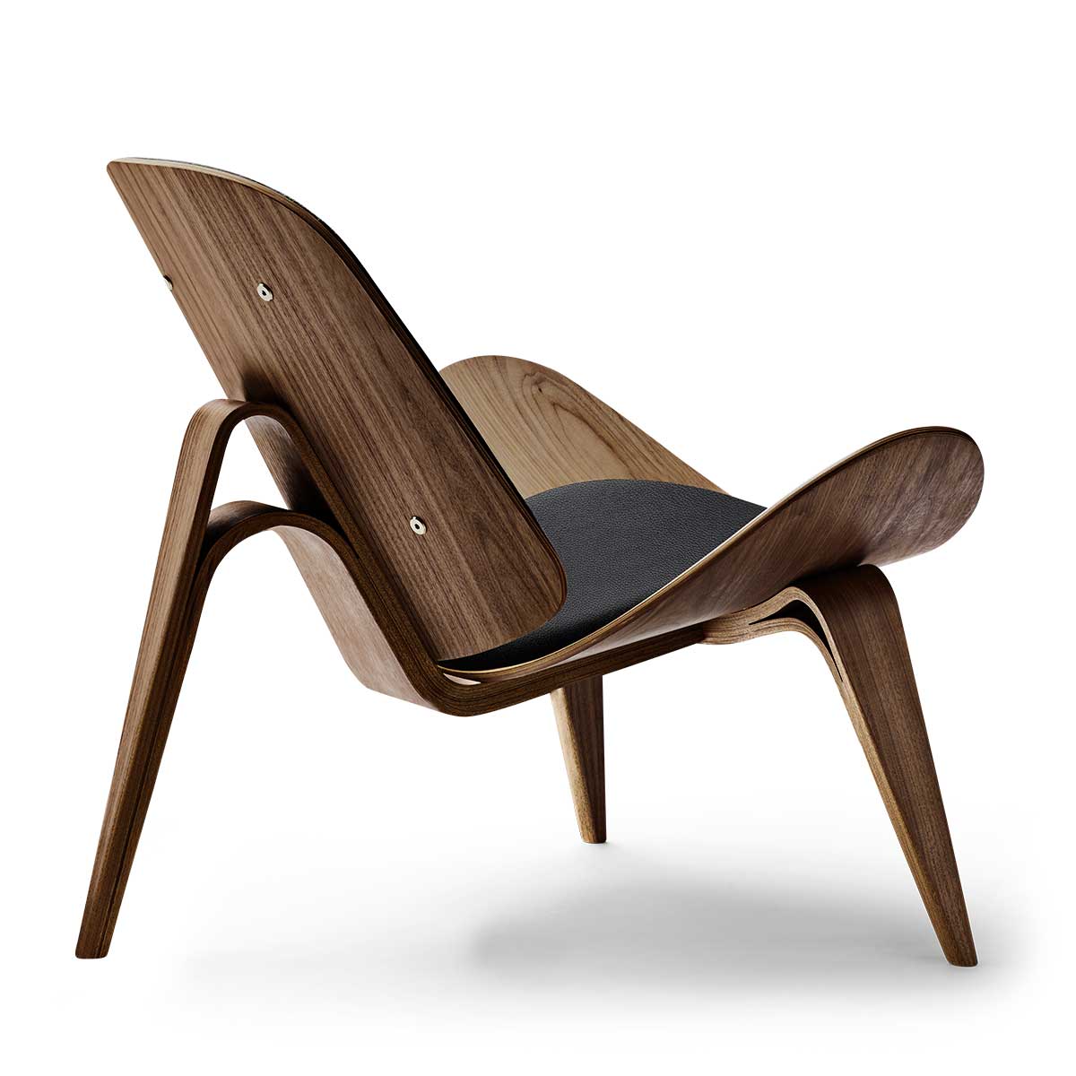 CH07 Shell Chair | Leather Thor 301 Black