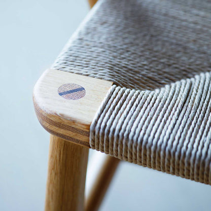 CH22 Lounge Chair | Natural Papercord Seat Oiled Oak Frame