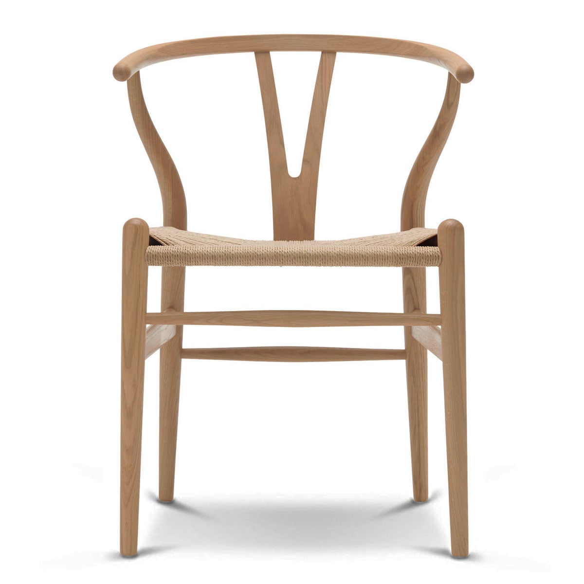 CH24 Wishbone Chair | Oak Frame White Pigmented Oil Finish