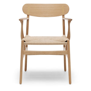 CH26 Dining Chair | Natural Papercord Seat Oiled Oak Frame