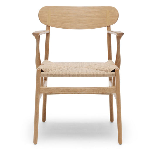 CH26 Dining Chair | Natural Papercord Seat Oiled Oak Frame