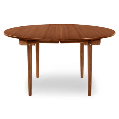 CH337 Extendable Table | Oiled Mahogany Top and Frame
