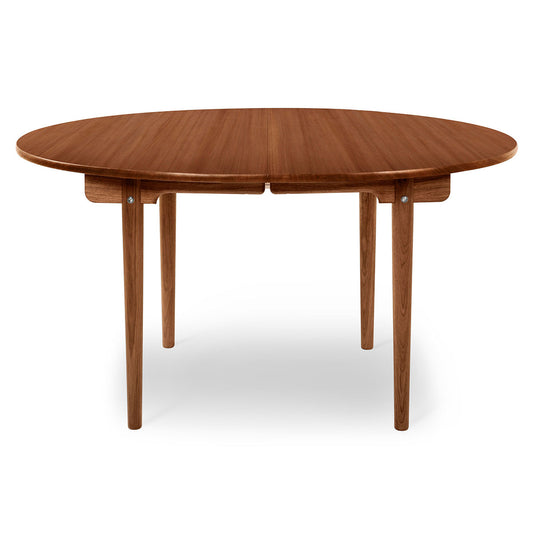 CH337 Extendable Table | Oiled Mahogany Top and Frame