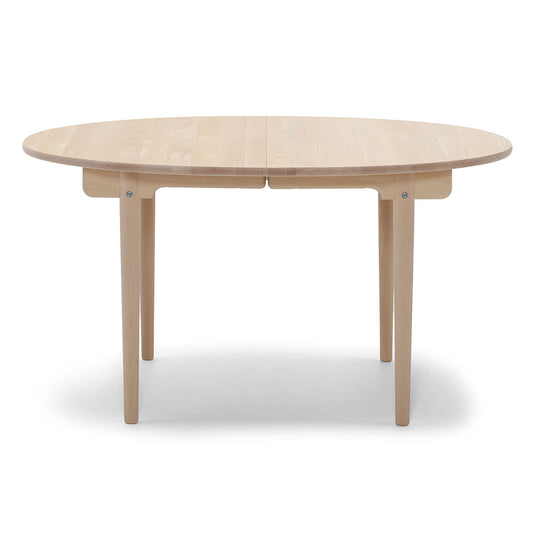 CH337 Extendable Table | Soaped Oak Top and Frame
