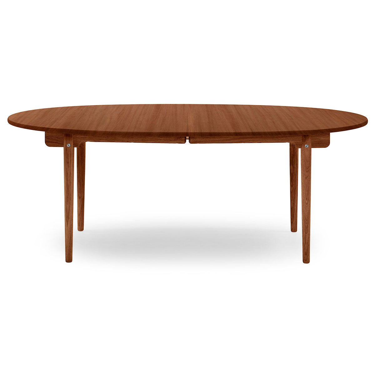 CH338 Extendable Table | Oiled Mahogany Top and Frame