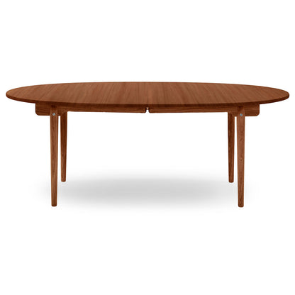 CH338 Extendable Table | Oiled Mahogany Top and Frame