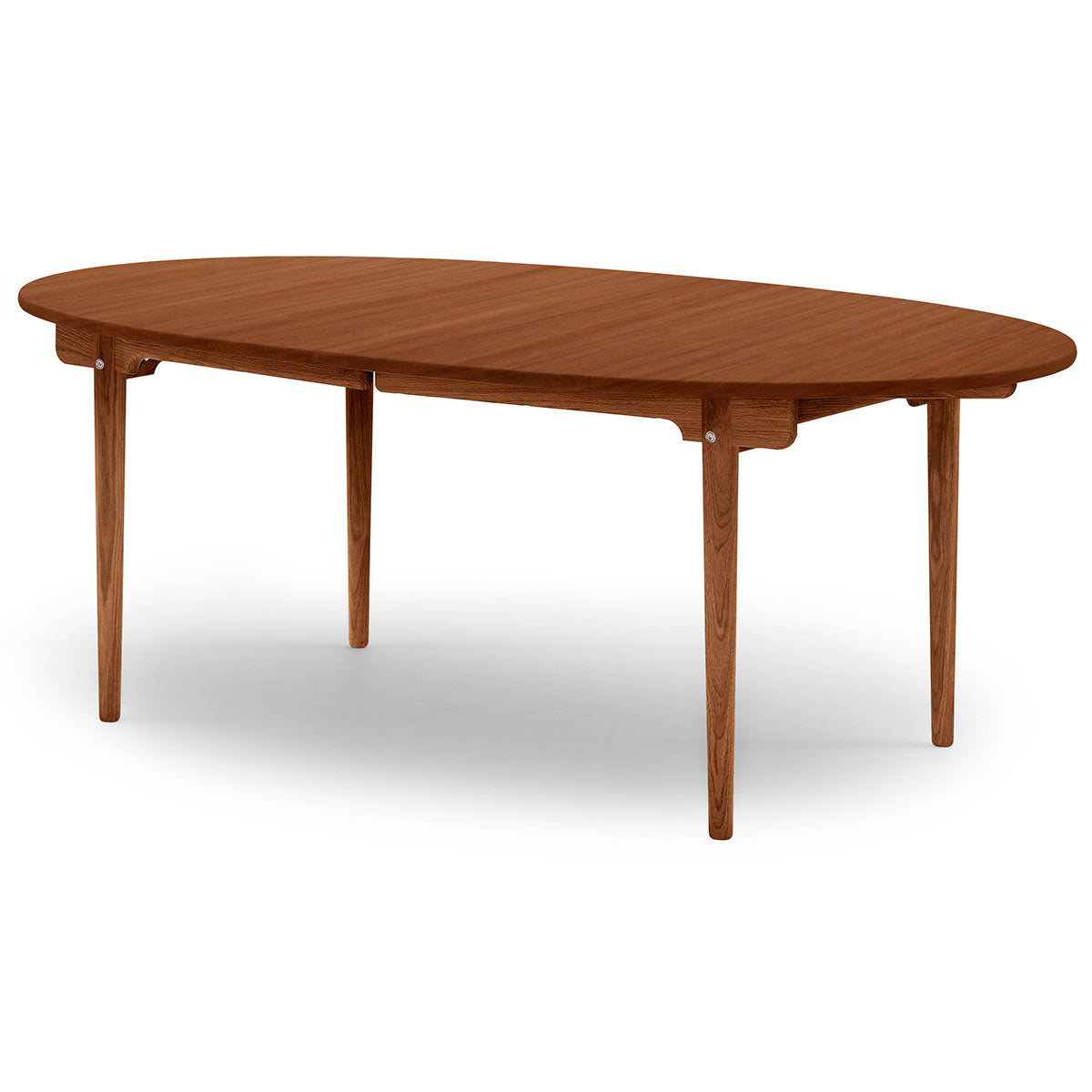 CH338 Extendable Table | Oiled Mahogany Top and Frame