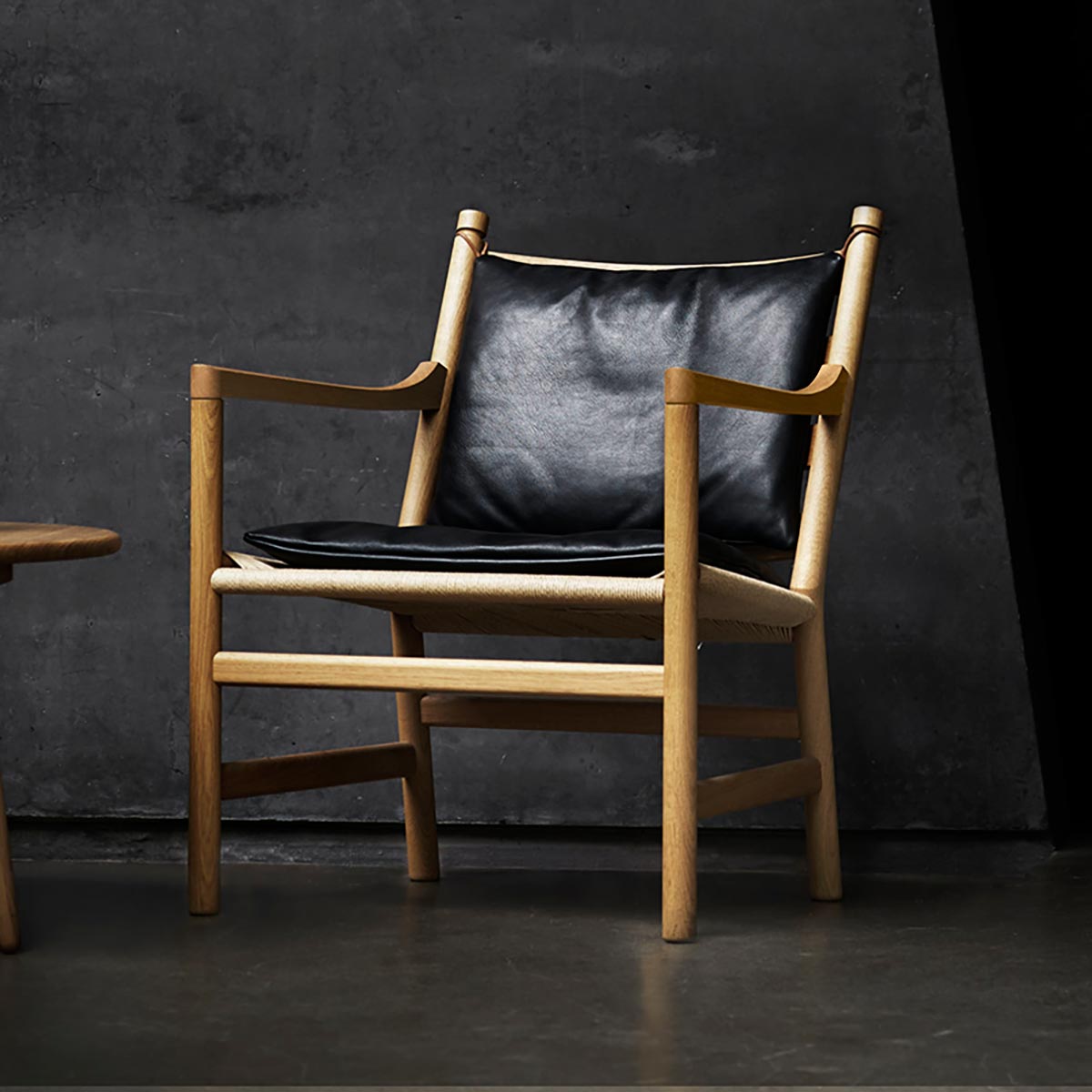 CH44 Cushion Set | Sif 90 Natural Leather Seat and Back