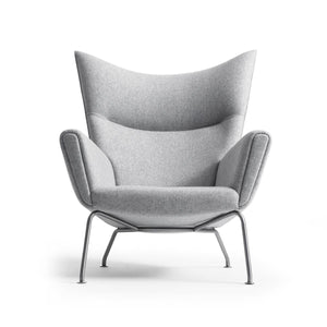 CH445 Wing Chair | Charcoal 'Divina Melange 180' Wool Upholstery