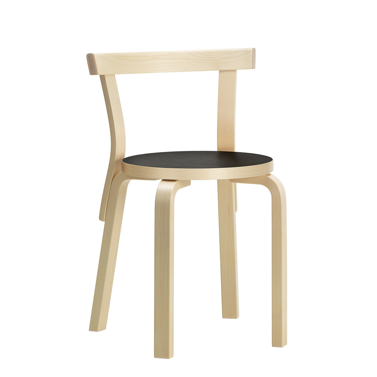 68 Chair | Black Linoleum Seat