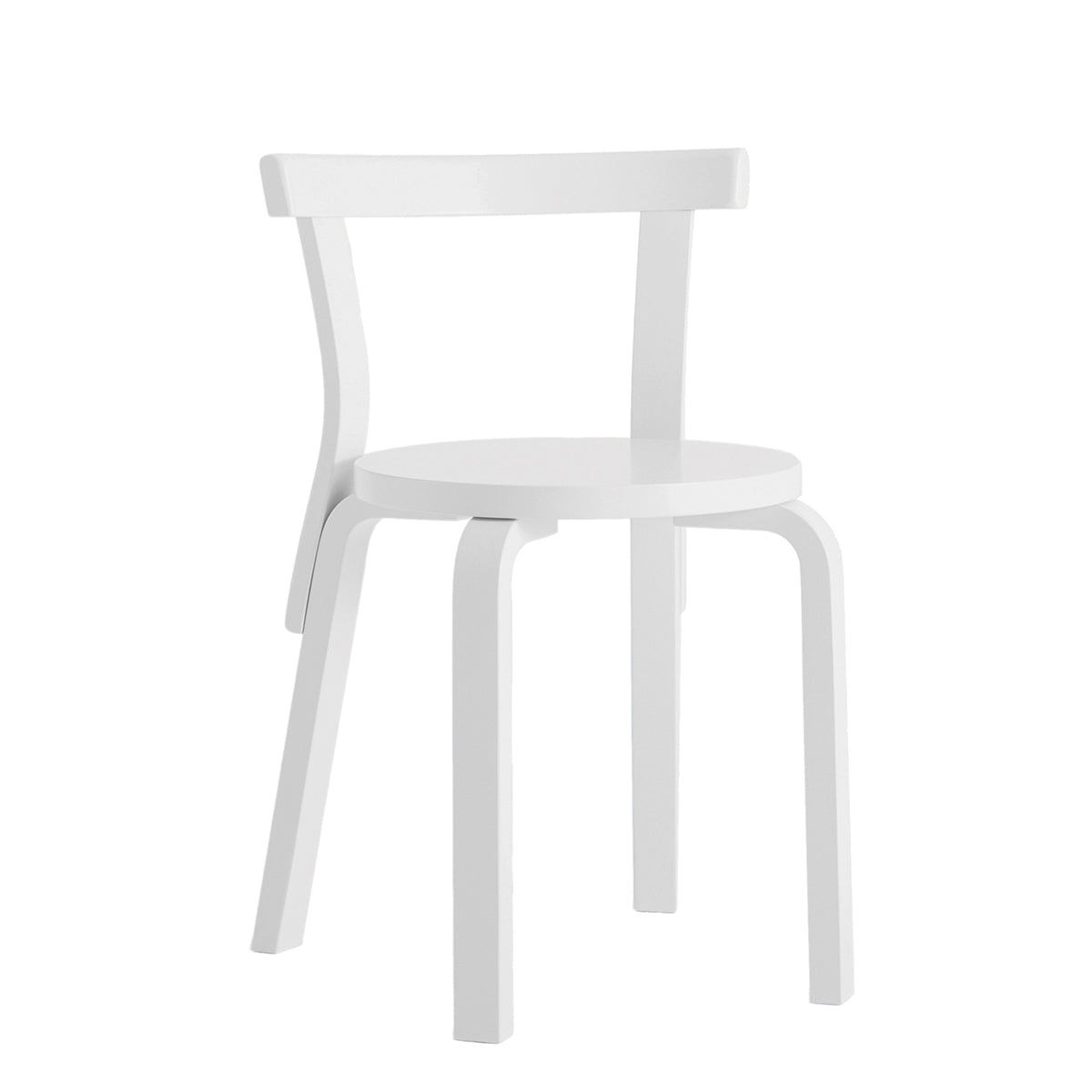 68 Chair | Birch White Lacquered Seat