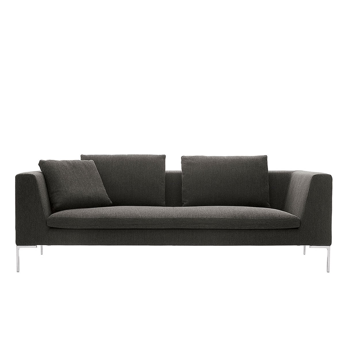 Charles Sofa 230cm | Grey Bormio Fabric Upholstery