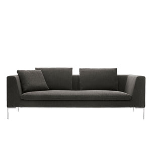 Charles Sofa 230cm | Grey Bormio Fabric Upholstery