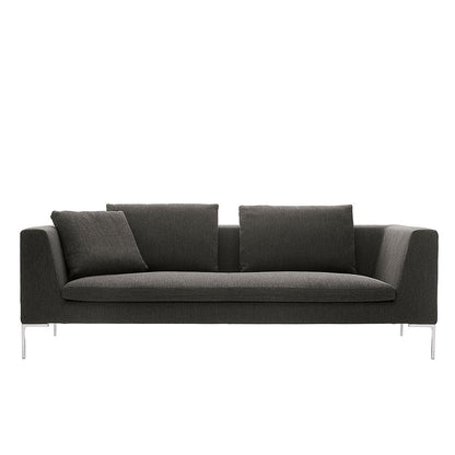 Charles Sofa 230cm | Grey Bormio Fabric Upholstery