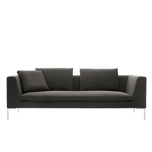 Charles Sofa 230cm | Grey Bormio Fabric Upholstery