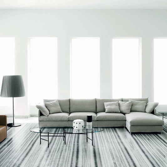 Chemise Sofa 270cm | Ice Grey 22 Tosca Upholstery