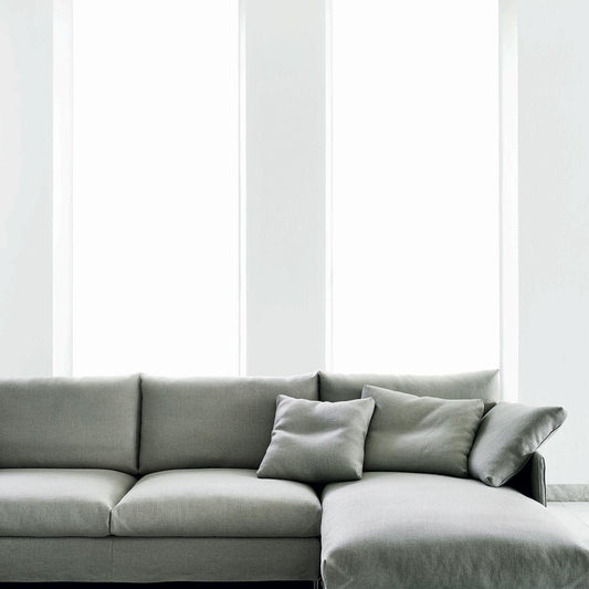 Chemise Sofa 270cm | Ice Grey 22 Tosca Upholstery