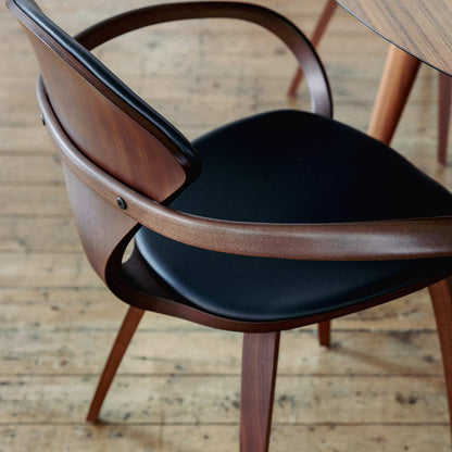 Cherner Armchair | Classic Walnut Veneer Seat and Back