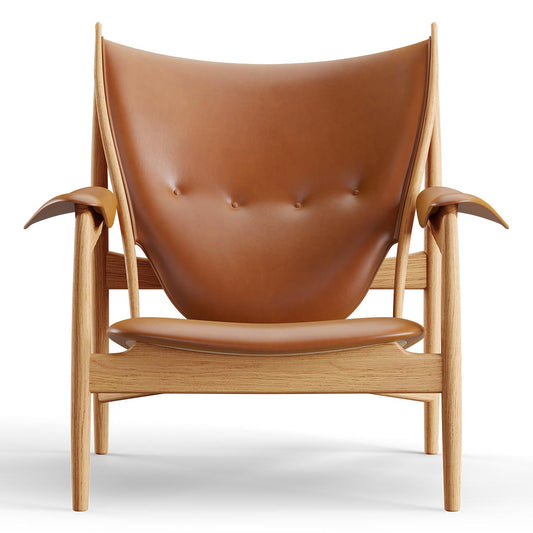 Chieftain Lounge Chair | Walnut Elegance Leather Upholstery