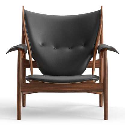 Chieftain Lounge Chair | Black Elegance Leather Upholstery