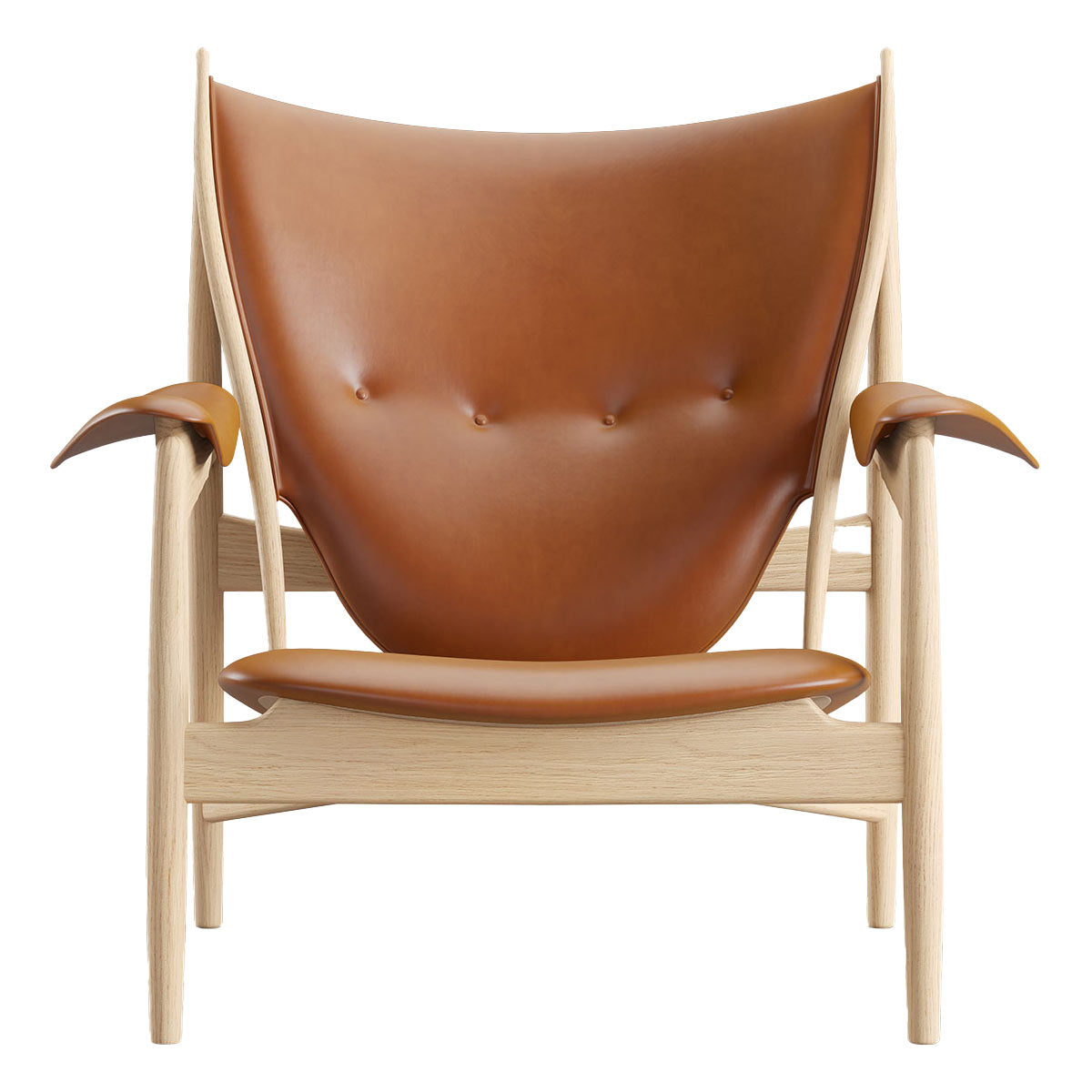 Chieftain Lounge Chair | Walnut Elegance Leather Upholstery