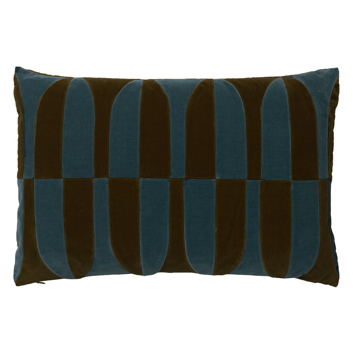 Abigail Cushion | Mazarine and Chocolate