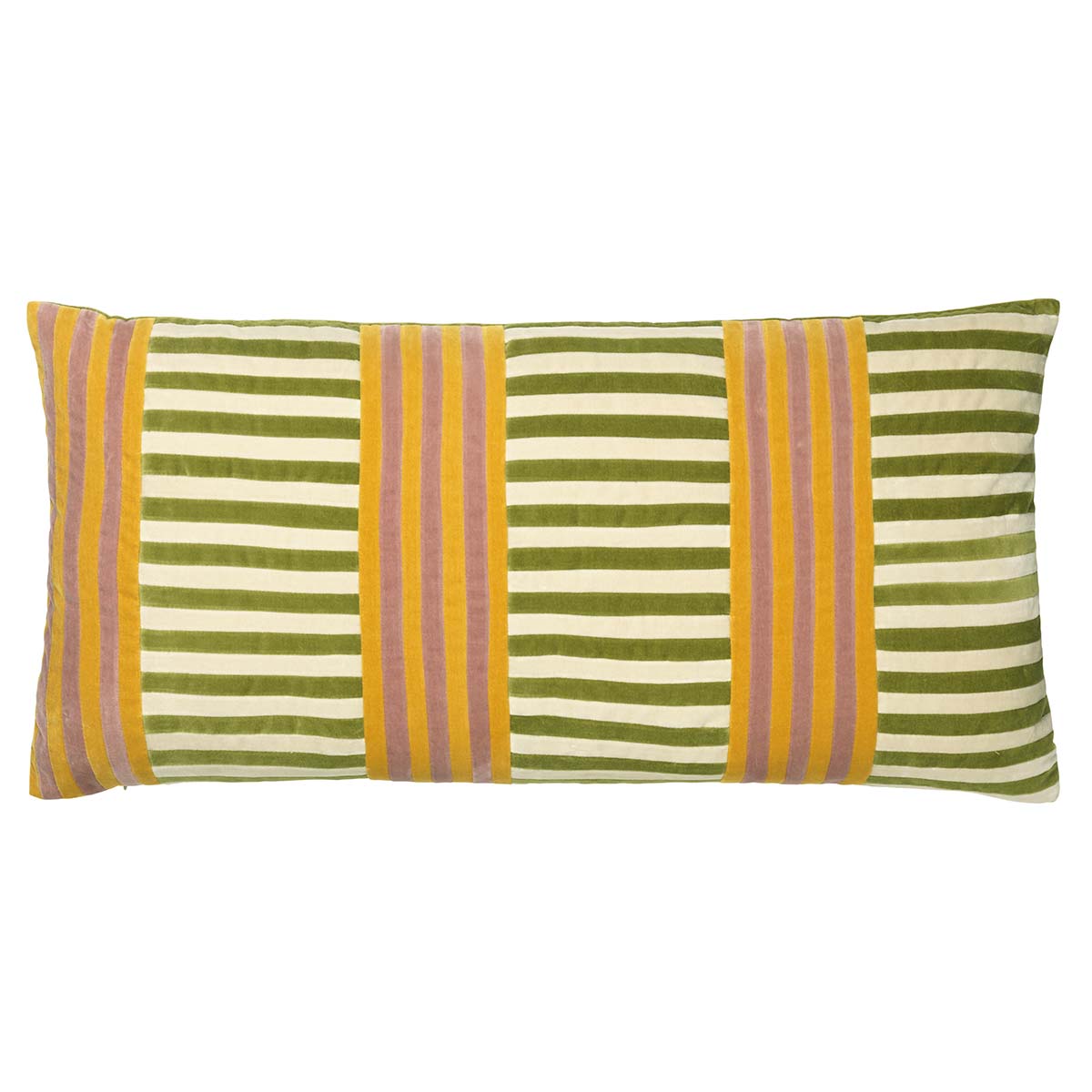 Vida Cushion | Leaves and Dusty White