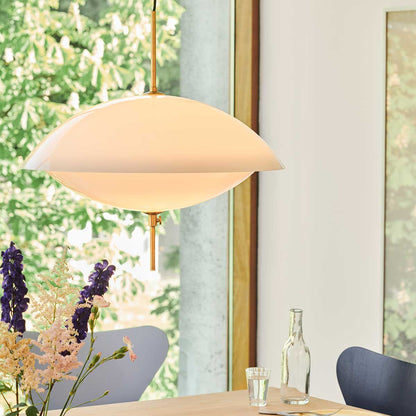 Clam Pendant Light Large | Opal Glass