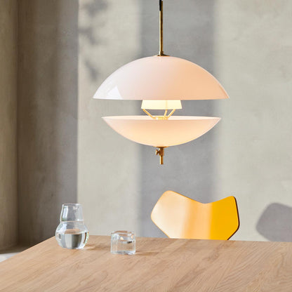 Clam Pendant Light Large | Opal Glass