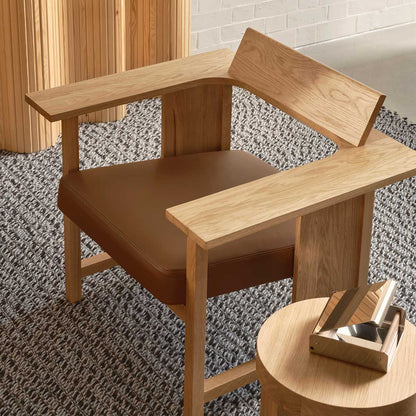 Clerici Lounge Chair | Brown Dani Acquario Leather Upholstery