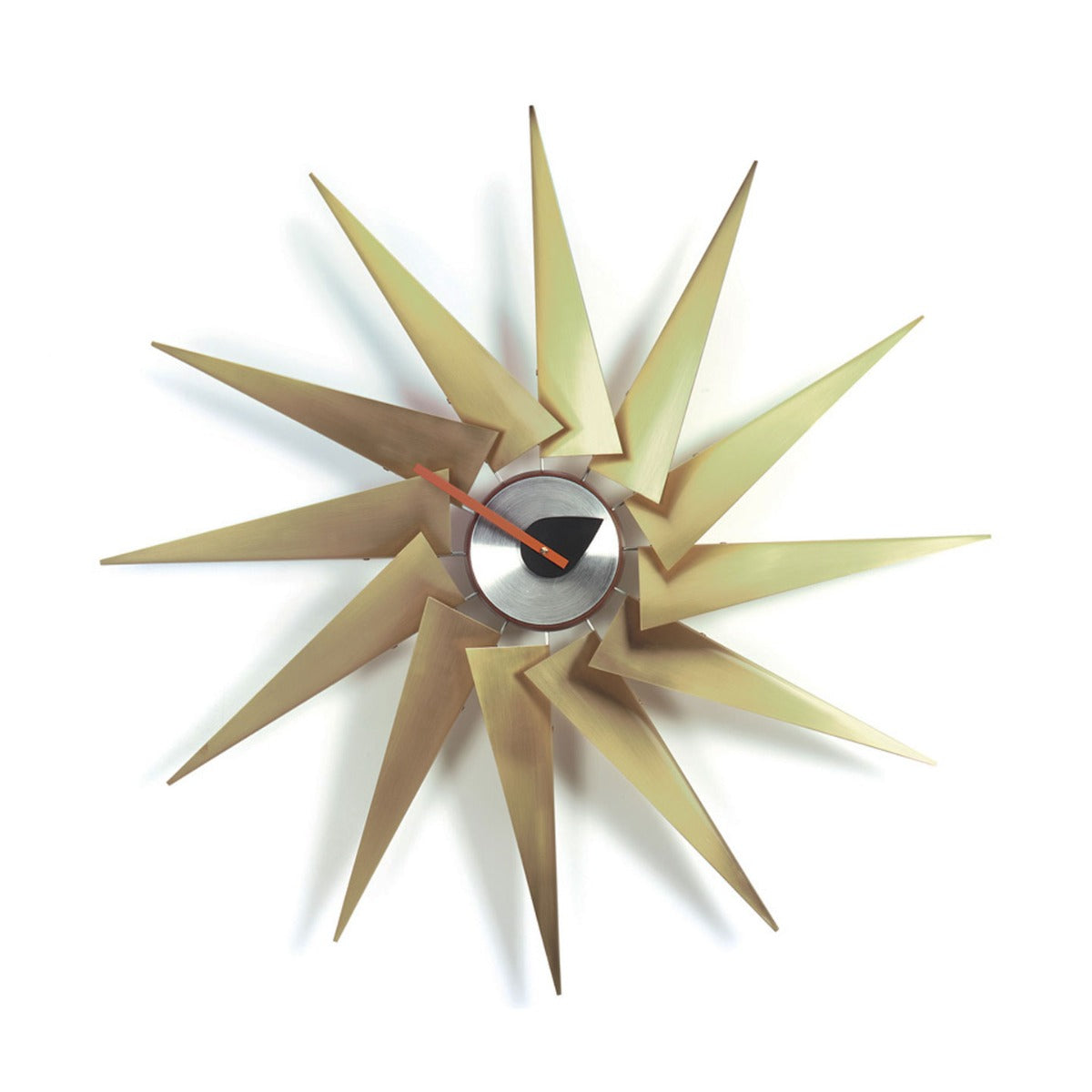 Turbine Wall Clock | Brass and Aluminium