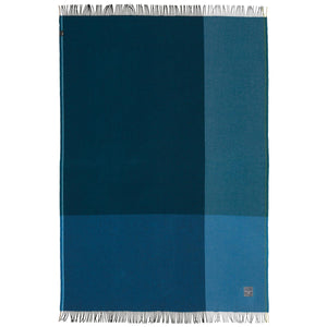 Colour Block Blanket | Black Blue