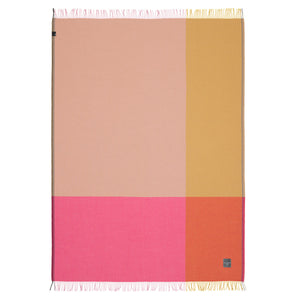 Colour Block Blanket | Pink Beige