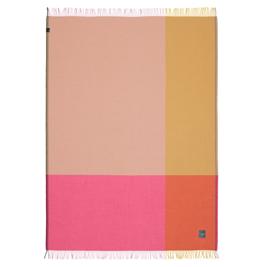 Colour Block Blanket | Pink Beige