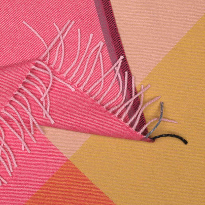 Colour Block Blanket | Pink Beige