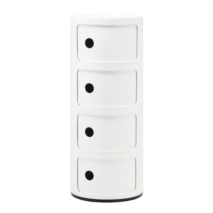 Componibili 4 Drawers | White ABS Plastic