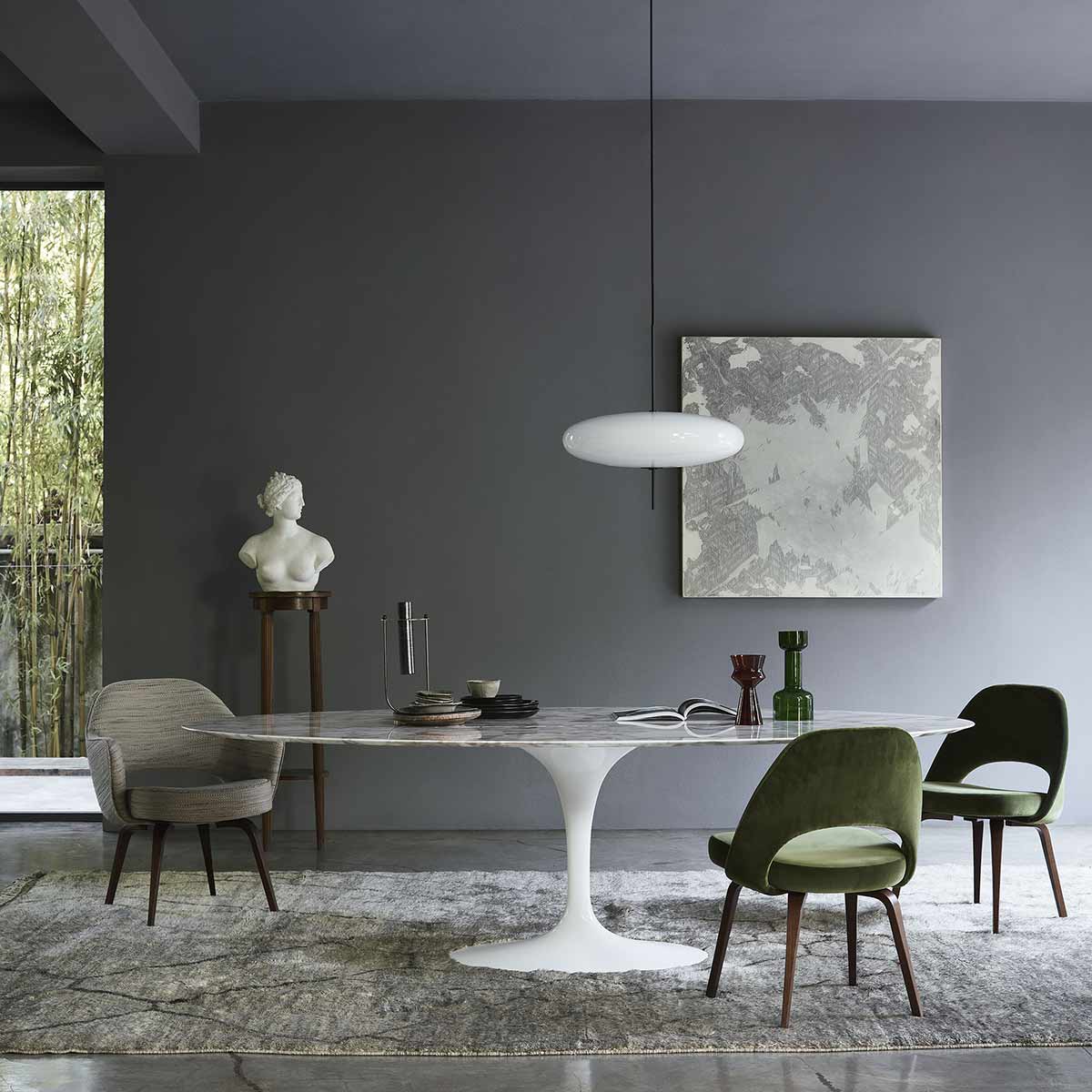 Conference Side Chair Relax | Iseo Velvet 06 Olive