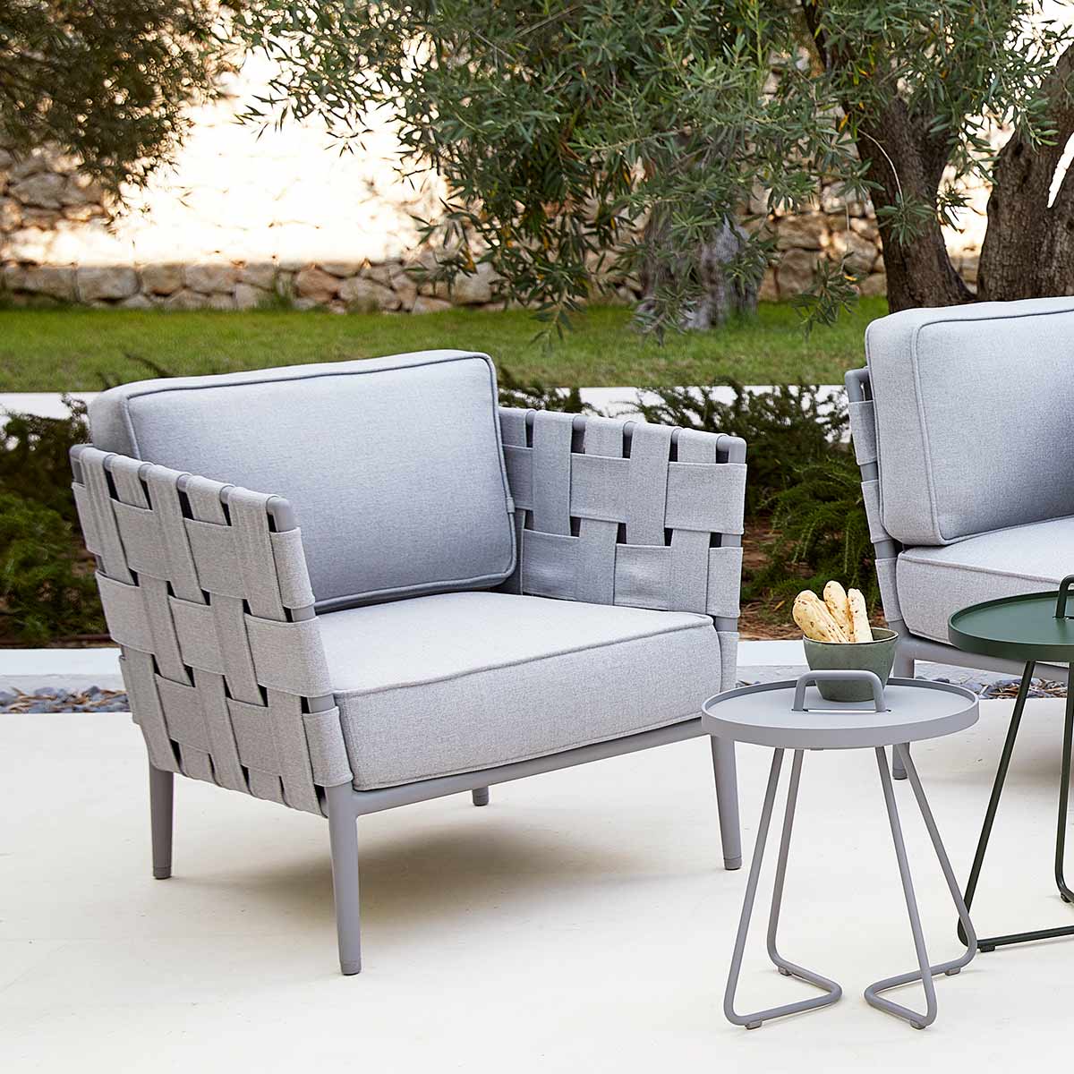 Conic Lounge Chair | Light Grey Air Touch Fabric