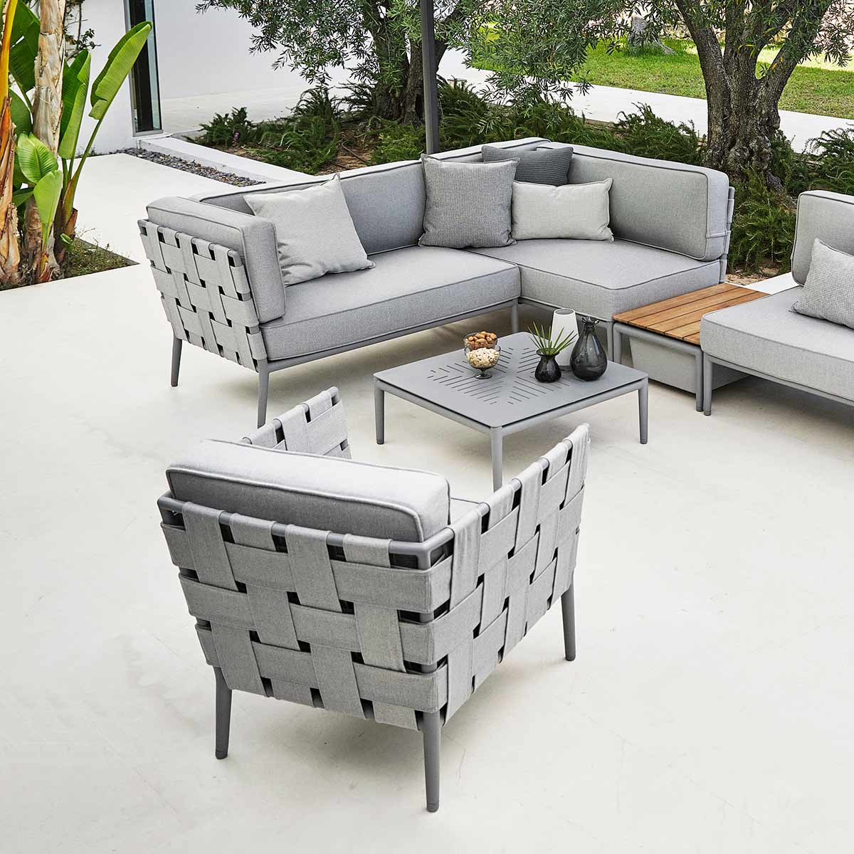 Conic Lounge Chair | Light Grey Air Touch Fabric