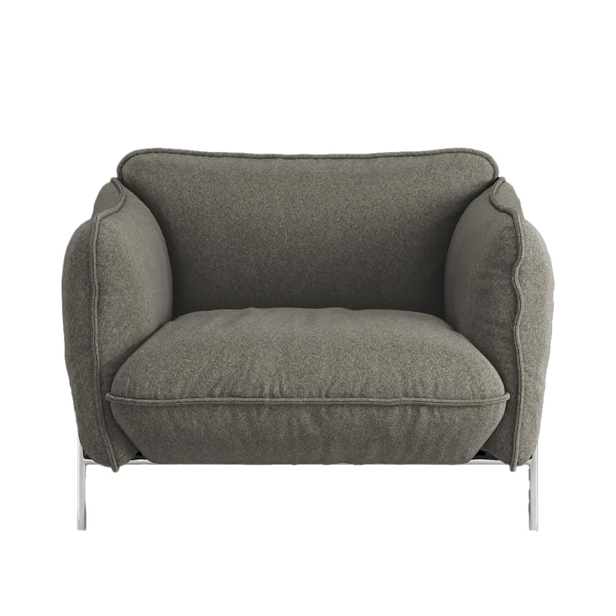 Continental Easy Chair | Grey 343 Divina MD Fabric