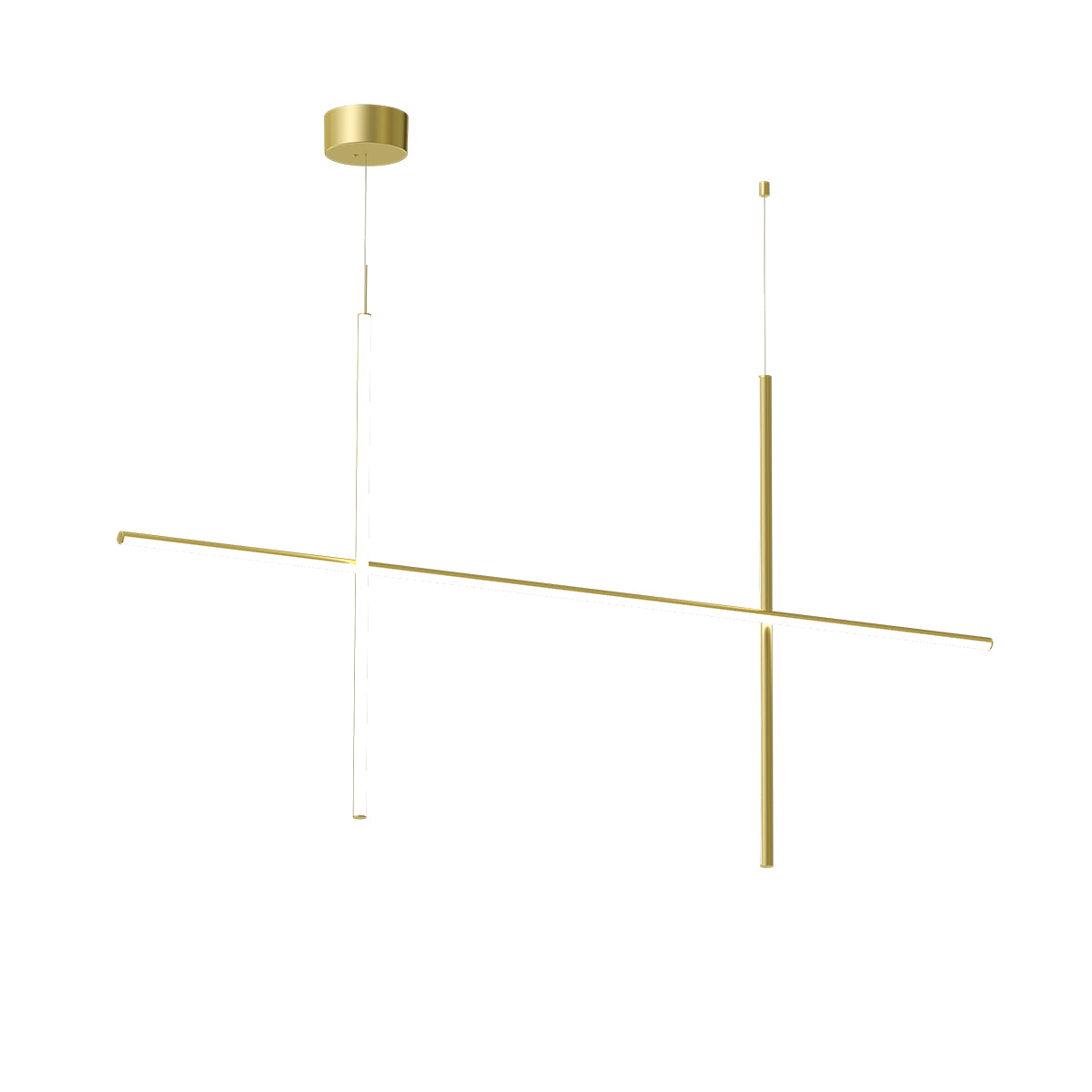 Coordinates S2 Suspension Lamp | Champagne Coloured Aluminium