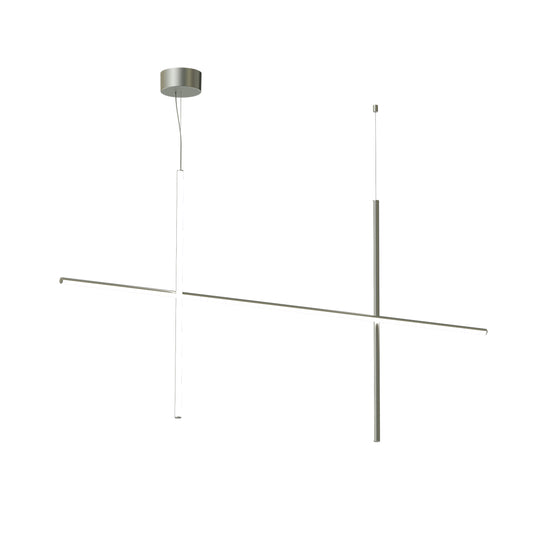 Coordinates S2 Suspension Lamp | Argent Moon Coloured Aluminium