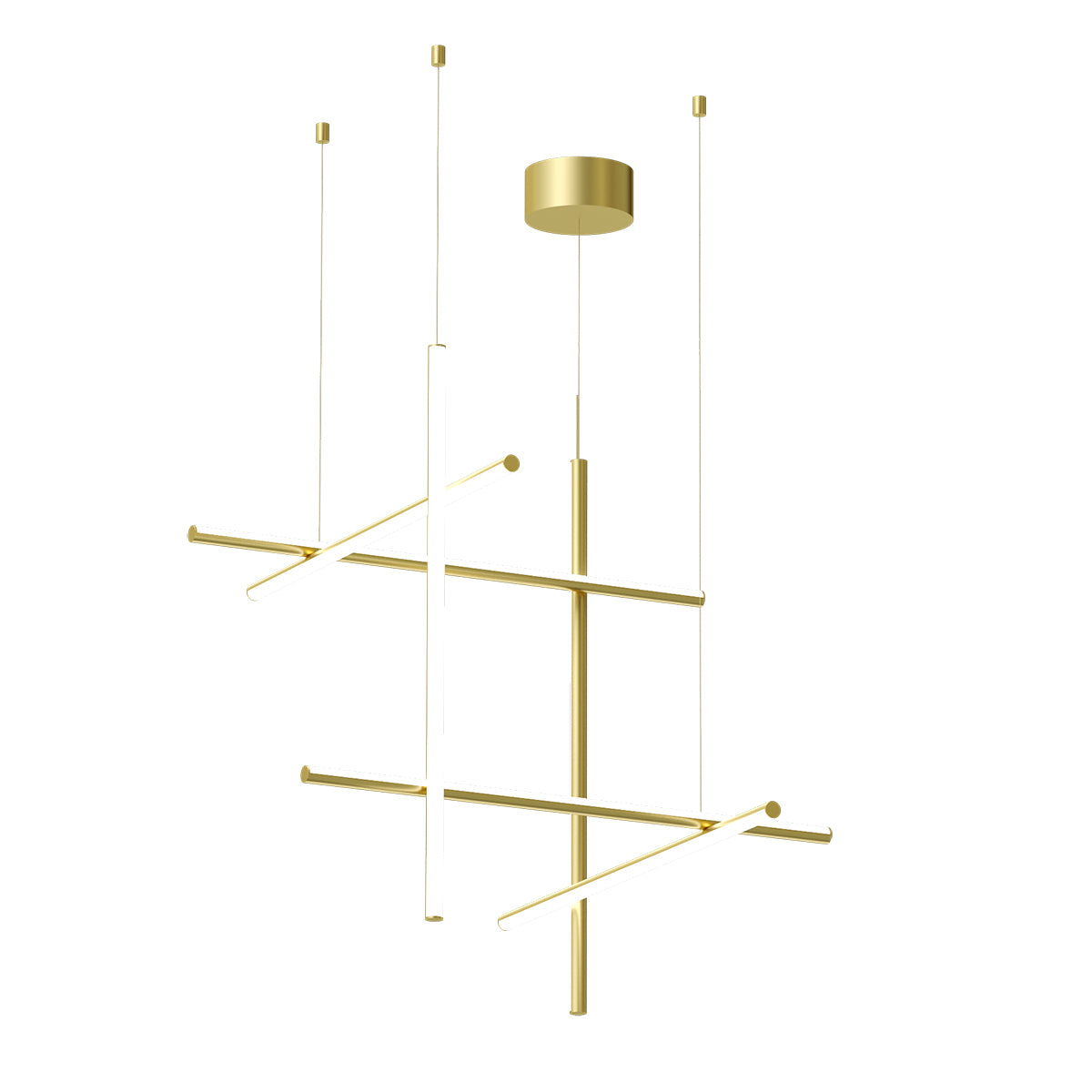 Coordinates S3 Suspension Lamp | Champagne Coloured Aluminium