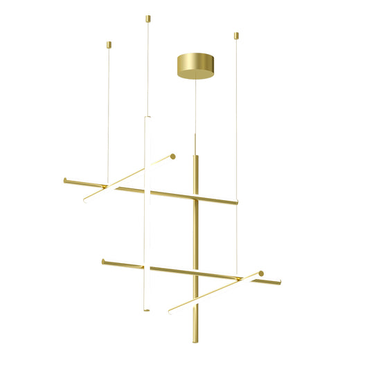 Coordinates S3 Suspension Lamp | Champagne Coloured Aluminium