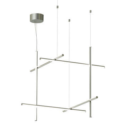 Coordinates S3 Suspension Lamp | Argent Moon Coloured Aluminium
