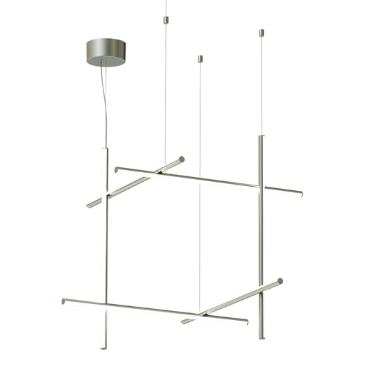 Coordinates S3 Suspension Lamp | Argent Moon Coloured Aluminium