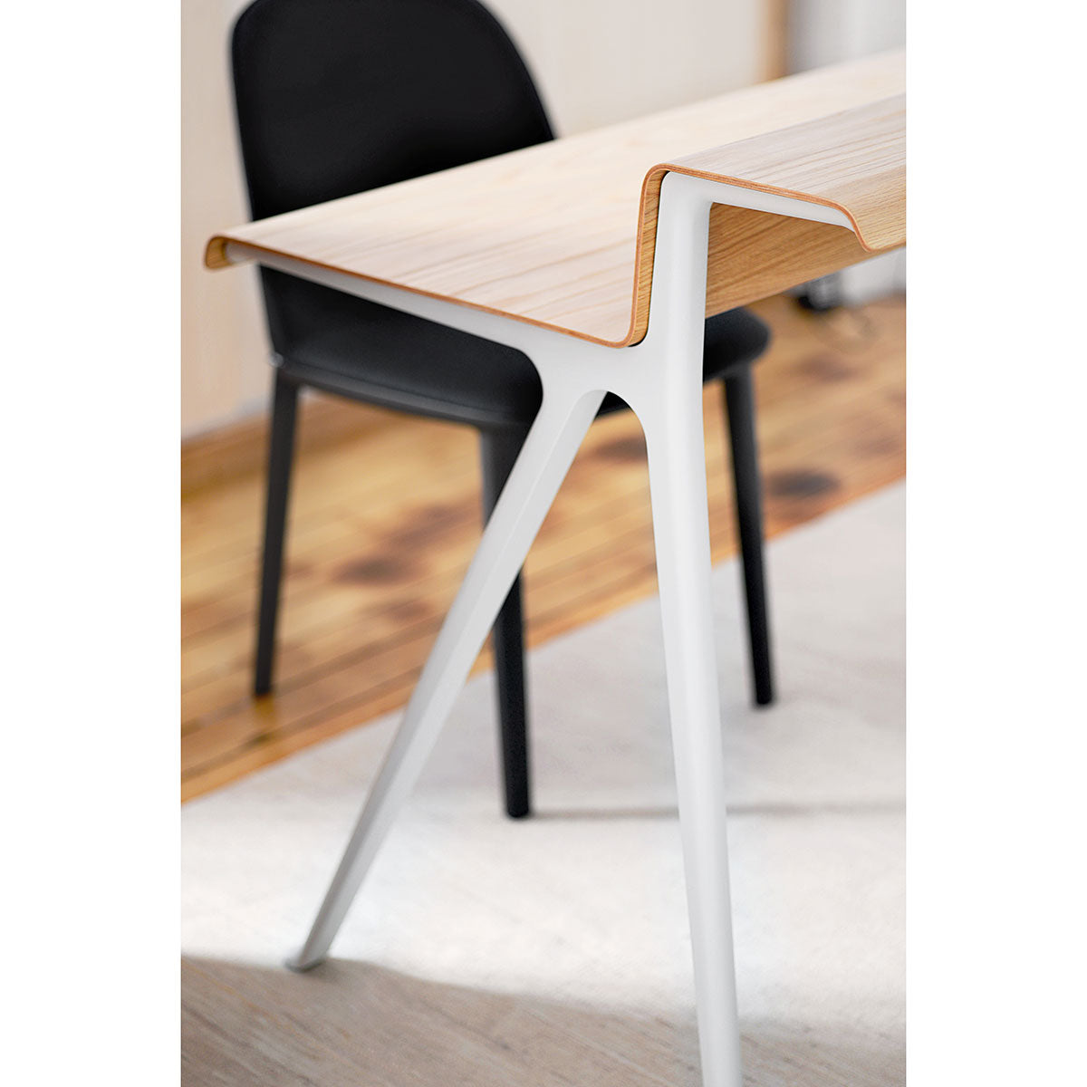 Courier Desk | Light Oak Veneer Top